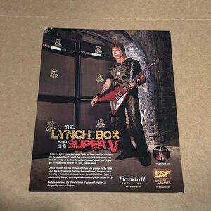 George Lynch - ESP Guitars / Randall Amps - 2007 Print Advertisement